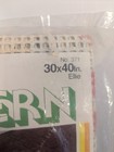 Vtg Spinnerin Rug Pattern  371 Latch Hook Ellie 30x40 Oval Floral Roses 