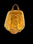 Longabergera Basket With Leather Handles 2000 Ohio Usa