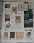 1954 Admiral Vintage 2 Pg Print Ad Television Tv Tube Console Set Mcm Furniture