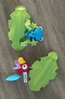 Fisher Price Rainforest Jumperoo Plush Bird   Frog Hanging Leaf Toy Replacement