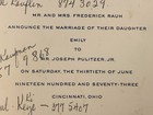 From Vincent Price Estate Invitation To Joseph Pulitzer Wedding  68a