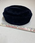 Vintage Union Made Fur Black Hat In  Excelent Condition Size Medium Label 5949