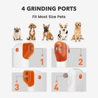 Electric Dog Nail Grinder Portable Pet Cat Trimmer Files Grooming Clipper Cutter