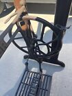 Singer Sewing Machine Treadle Base Depression Era Pair Legs Table Vtg Pulley