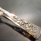 Norway 830s Silver Br  drene Mylius Tele Pattern Sugar Claw Tongs  3-1 2  15 7g