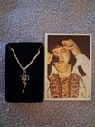 Elvis Presley Tcb Gold Plated Necklace original Concert Photo 1976 Lot 2