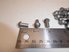 1 4 X 1 2  Round Head Solid Aluminum Rivets Vintage Usa Made Qty 25 New