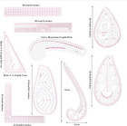 Acrylic Sewing Ruler Set   french Curve Pattern Rulers Kit For Tailors Designers P