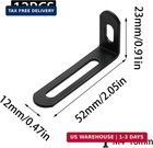 12 Pcs Small L Brackets For Wood  2  x1  x0 5   Black Metal Corner Braces  Adjus