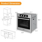 24  Single Wall Oven 2 47cu ft Built-in Electric Oven 2300w W  5 Cooking Modes