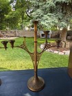 Vintage Pair Solid Brass 5 Light Altar Candelabra Candlestick 8 75lb Each Church