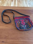 Mola Shoulder Bag Kuna Indians 1970 s Vintage Purse Cat Face