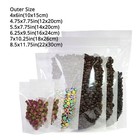 Multi Sizes Foil Mylar Stand Up Pouches Resealable Packing Bag For Coffee Beans