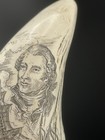 Scrimshaw Sperm Whale Tooth Resin Reproduction  adventure Captures The Quedagh 