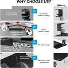 Bandeja Para Teclado Extra  ble Debajo Del Escritorio Para Escribir  negra  Nuevo