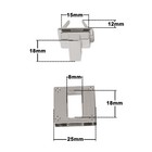 Twist Locks Metal Clasp Turn Lock For Diy Handbag Craft Bag Purse Hardware