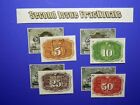 Reproduction Fractional Currency Set 2nd Issue 4 Notes Paper Money Copy