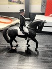 Horse With Rider Plastic Figurine Animal Class  Horse Collectible Figure