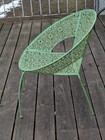    awesome    Original Green Metal Mid Century Modern Mcm Patio Parlor Chair