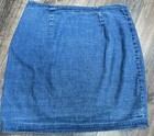 Vintage 70s Ralph Lauren Country Denim Wrap Skirt Rare Womens Medium Cotton Jean