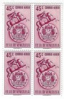 Venezuela  1951  Venezuela  Scott C389  Block Of 4 High Value  Mnh  Ebvz08