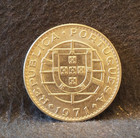 1971 Portuguese Angola  colony  20 Escudos  Aunc  Km-80  an8 