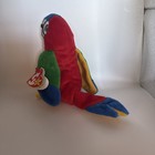 Ty Beanie Baby Jabber Parrot Plush Beanbag Stuffed Animal W  Heart Tag 1998 