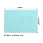 75 Sheets A4 Colored Print Copy Paper 5 8x8 3  Origami Paper Light Blue