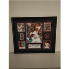 Dustin Pedroia Boston Red Sox Fanatics Framed Collage Game Used Baseball Relic