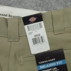 Dickies Cargo Pants Mens 38x30 Khaki Relaxed Fit Straight Leg Workwear New