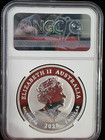 2020-p 1 Oz Silver  1 Australia Double Pixiu Ngc Ms70 Australia Flag Label Coin