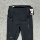 Under Armour Rush Compression Leggings Womens Xs Black High Rise Ankle New