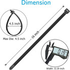 Zip Ties 16 Inch 100 Pack   60 Lb  Black Cable Ties  Uv Resistant Wire Ties For 