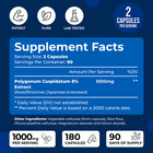Resveratrol Capsules 1000mg Serving 180 Capsules Anti-aging And Cardiovascular