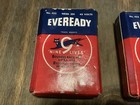Lot Of 2 Vintage Eveready No  455 Radio B Battery Nedo 201 - Free Shipping