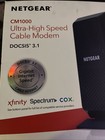 Netgear Cm1000v2 Nighthawk Docsis 3 1 Cable Modem W  Power Cord