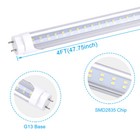 T8 4ft G13 Bi Pin 4  Led Tube Light Bulbs 22w 28w 4 Foot Led Shop Light Bulbs