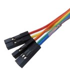 Dupont 2 54 40p Rainbow Cable Ribbon Jumper Wire Female To Female male 10-100cm 