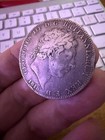 1818 George Iii Silver Crown Lix Edge Great Britain Bull Head Crown Coin