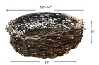 Rustic Trumpet Vine Natural Wicker Basket tray 3x12x13 - 0 Shipping For  20 