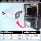 New Hu365em-00 Hu515em-00 515w Power Supply For Dell Vostro 3670 3671 3980 3967