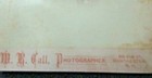 Antique 19th Century Victorian Cabinet Card Photograph m r  Call  Manchester Nh