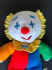 Vintage Eden Obo Clown Baby Plush Toy Doll Lovey Red Blue Green Terry New 12 