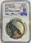 2017 P Australian Wedge Tail Eagle Silver Medal Ngc Ms70 Hand Signed Ana Denver