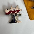 Vintage 1984 Sarajevo Winter Olympics Lapel Pin Lot Skiing Vucko Mascot Lot Of 3