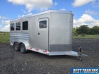 2026 Exisstrailer 616 All Aluminum 3 Horse Slant Load Bumper Pull Trailer  New