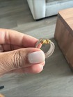 Tous Sweet Teddy Bear Sterling Silver Ring Mesh Size 7 5