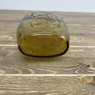 Vintage Amber Bubble Glass Wheaton Lady Liberty Eagle Decanter Jug