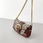 Coach Can45 Soho Bag 25 Signature Jacquard Shoulder Crossbody Brown Outlet New