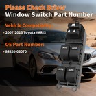 Yuanchao White Led Upgraded Master Power Window Switch 2012-2015 Toyota Tacoma